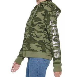 Calvin Klein Jeans Foil Logo Hoodie Clear Camo